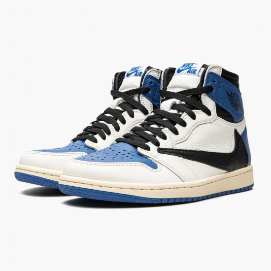 Women/Men Air Jordan 1 High OG SP Fragment x Travis Scott DH3227-105 Jordan Shoes