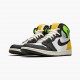 Men Air Jordan 1 Retro High White Black Volt University Gold 555088-118 Jordan Shoes