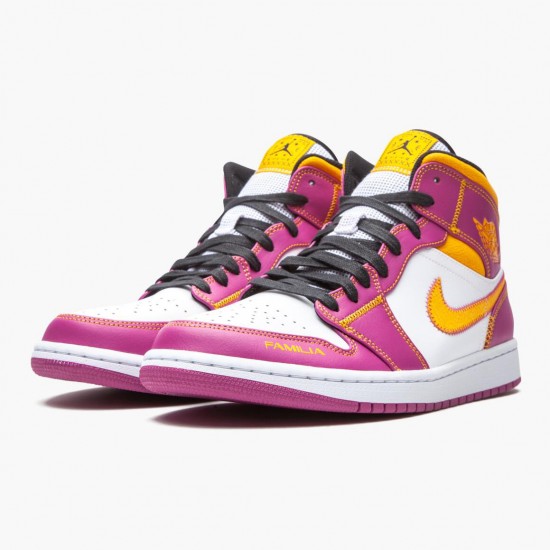 Women/Men Air Jordan 1 Mid Dia de los Muertos DC0350-100 Jordan Shoes