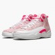 Womens Air Jordan 12 Retro GS Arctic Pink 510815-101 Jordan Shoes