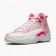 Womens Air Jordan 12 Retro GS Arctic Pink 510815-101 Jordan Shoes