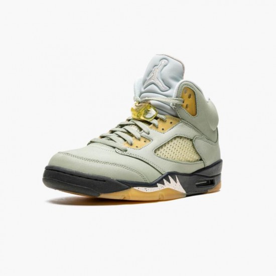 Women/Men Air Jordan 5 Jade Horizon Light Silver Anthracite Pink Glaze DC7501-300 Jordan Shoes