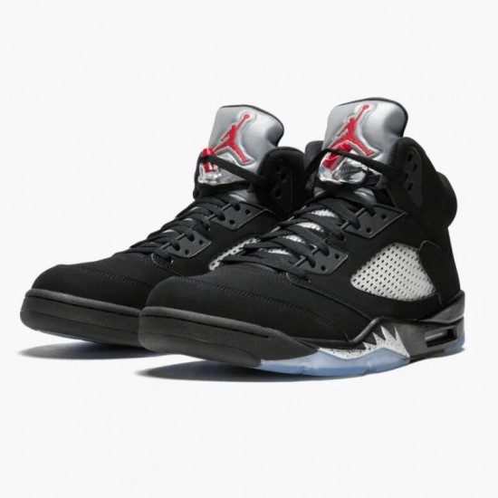 Women/Men Air Jordan 5 Retro Black 845035-003 Jordan Shoes