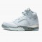 Women/Men Air Jordan 5 Retro Bluebird With Silver White DD9336-400 Jordan Shoes