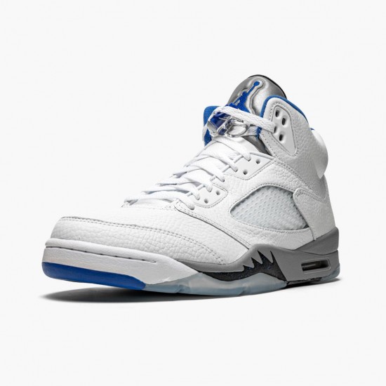 Men Air Jordan 5 Retro White Stealth DD0587-140 Jordan Shoes