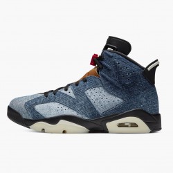 Women/Men Air Jordan 6 Retro Washed Denim 384664-060 Jordan Shoes