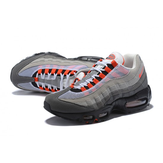 Men  Nike Air Max 95 OG Grey Red AT2865-100 Shoes