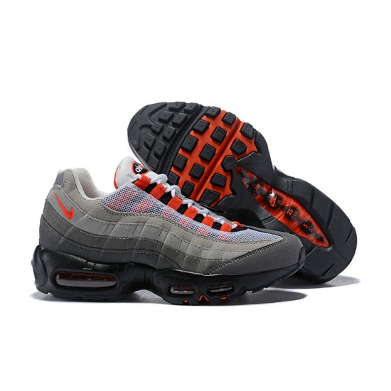 Men  Nike Air Max 95 OG Grey Red AT2865-100 Shoes