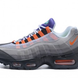 Women/Men Nike Air Max 95 OG QS Blacksafety Orangevolt 810374-078 Shoes