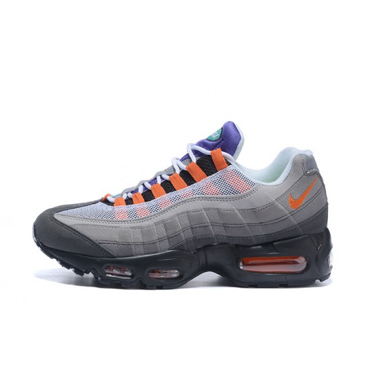 Women/Men Nike Air Max 95 OG QS Blacksafety Orangevolt 810374-078 Shoes