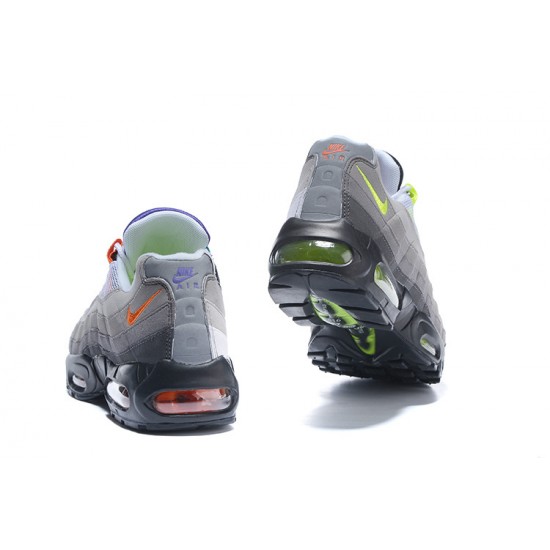 Women/Men Nike Air Max 95 OG QS Blacksafety Orangevolt 810374-078 Shoes