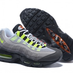 Women/Men Nike Air Max 95 OG QS Blacksafety Orangevolt 810374-078 Shoes