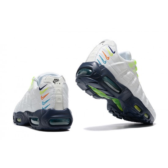 Men Nike Air Max 95 TT White Blue DX1819-100 Shoes