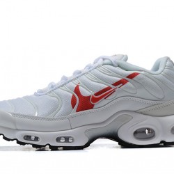 Men Nike Air Max Plus Tn White Red CU3454-100 Shoes