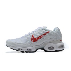 Men Nike Air Max Plus Tn White Red CU3454-100 Shoes