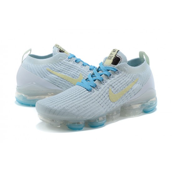 Women/Men Nike Air VaporMax Flyknit 3 White Blue AJ6910-500 Shoes