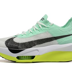 Women/Men Nike Air Zoom Alphafly NEXT 3 White Green Shoes 