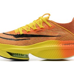 Men Nike Air Zoom Alphafly Next 2 Orange and Yellow Shoes 