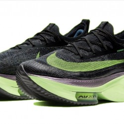 Women/Men Nike Air Zoom Alphafly Next 2 Black and Green Shoes 