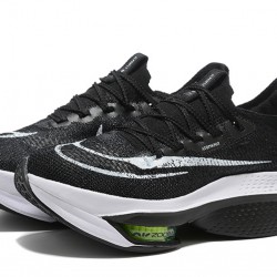 Women/Men Nike Air Zoom Alphafly Next 2 Black and White Shoes 