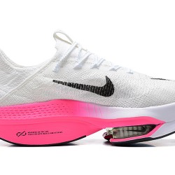 Women/Men Nike Air Zoom Alphafly Next 2 White Pink Shoes 