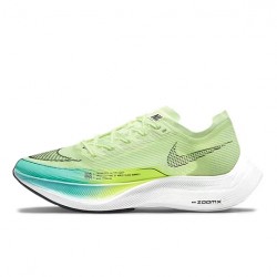 Women/Men Nike ZoomX VaporFly NEXT% Green and Blue Shoes 