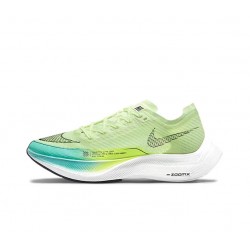 Women/Men Nike ZoomX VaporFly NEXT% Green and Blue Shoes 
