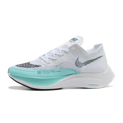 Women/Men Nike ZoomX VaporFly NEXT% White Blue Shoes 