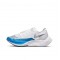 Women/Men Nike ZoomX VaporFly NEXT% White and Blue Shoes 