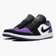 Air Jordan 1 Low "Court Purple" 553558 125 White/Black-Court Purple AJ1 Jordan