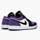 Air Jordan 1 Low "Court Purple" 553558 125 White/Black-Court Purple AJ1 Jordan