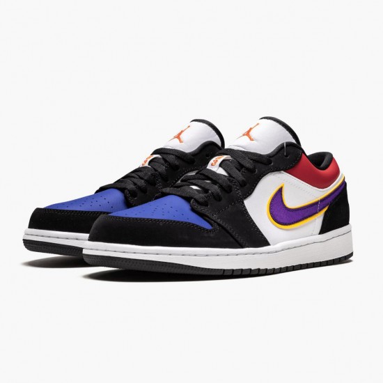 Air Jordan 1 Low Lakers Top 3 CJ9216 051 Black/Field Purple-White AJ1 Jordan