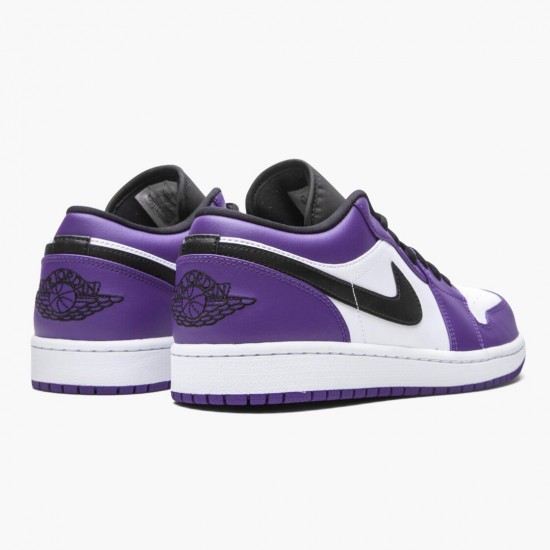 Air Jordan 1 Retro Low "Court Purple" 553558 500 Court Purple/Black-White AJ1 Jordan