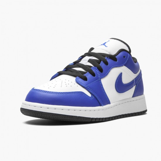 Air Jordan 1 Retro Low Game Royal 553560 124 White/Game Royal-Black AJ1 Jordan