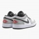 Air Jordan 1 Retro Low Light Smoke Grey 553558 030 Lt Smoke Grey/Gym Red-White AJ1 Jordan