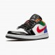 Air Jordan 1 Retro Low Multi-Color CZ4776 101 White/White-Hyper Royal AJ1 Jordan