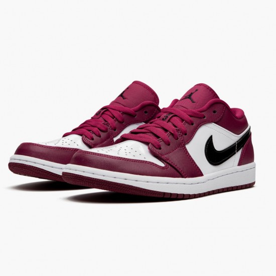 Air Jordan 1 Retro Low "Noble Red" 553558 604 Noble Red/Black-White AJ1 Jordan