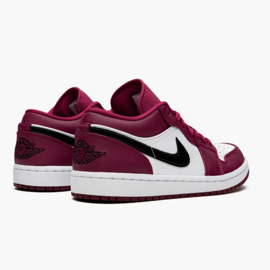 Air Jordan 1 Retro Low "Noble Red" 553558 604 Noble Red/Black-White AJ1 Jordan