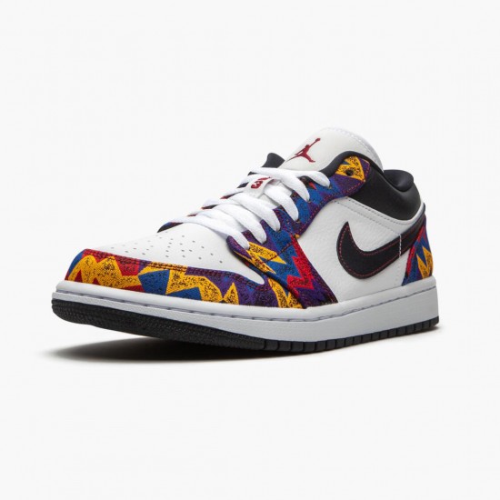 Air Jordan 1 Retro Low "Nothing But Net" CZ8659 100 White/Dark Obsidian-Team Red AJ1 Jordan