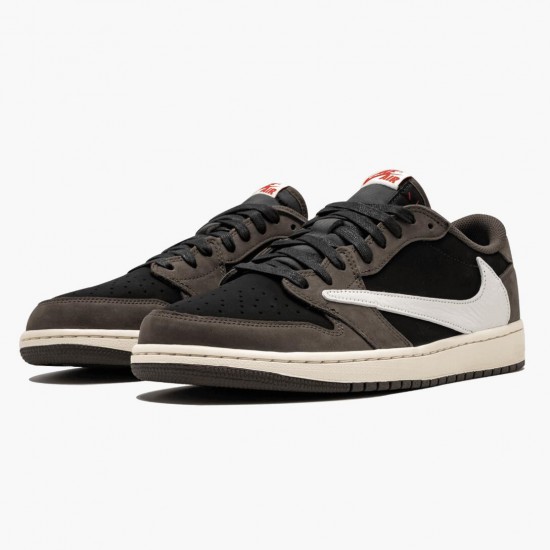 Air Jordan 1 Retro Low OG SP Travis Scott CQ4277 001 Black/Sail-Dark Mocha/Universi AJ1 Jordan