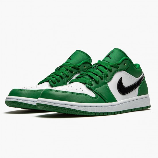 Air Jordan 1 Retro Low Pine Green 553558 301 Pine Green/Black-White AJ1 Jordan