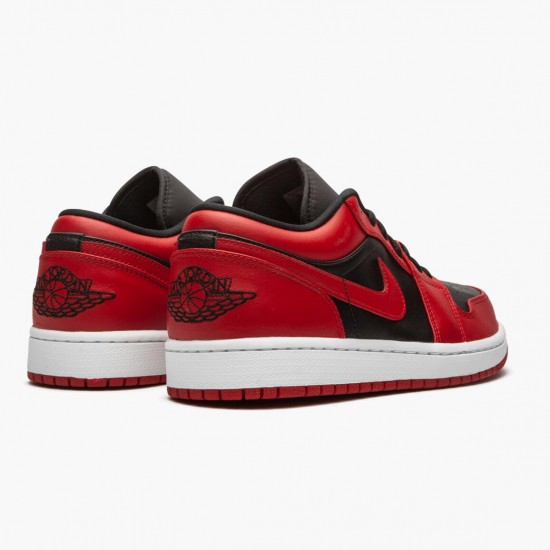 Air Jordan 1 Retro Low Reverse Bred 553558 606 Gym Red/Black-Gym Red-White AJ1 Jordan