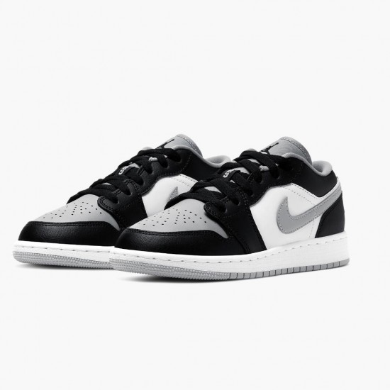 Air Jordan 1 Retro Low "Smoke Grey" 553558 039 Black/Black-Lt Smoke Grey AJ1 Jordan