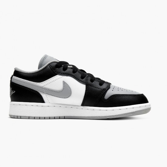 Air Jordan 1 Retro Low "Smoke Grey" 553558 039 Black/Black-Lt Smoke Grey AJ1 Jordan