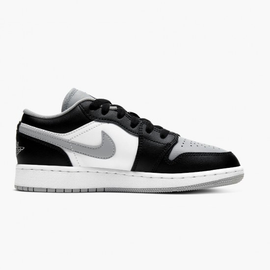 Air Jordan 1 Retro Low Smoke Grey 553558 039 Black/Black-Lt Smoke Grey AJ1 Jordan