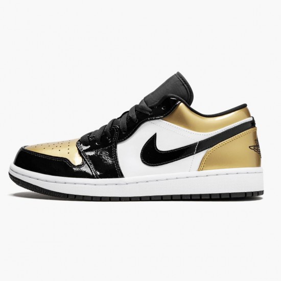 Air Jordan 1 Low Gold Toe CQ9447 700 Black/Gold-Black AJ1 Jordan