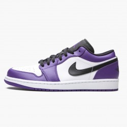 Air Jordan 1 Retro Low "Court Purple" 553558 500 Court Purple/Black-White AJ1 Jordan