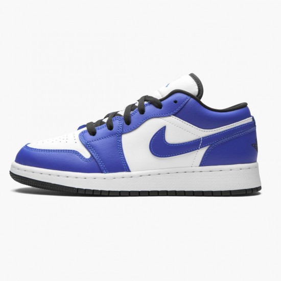 Air Jordan 1 Retro Low Game Royal 553560 124 White/Game Royal-Black AJ1 Jordan