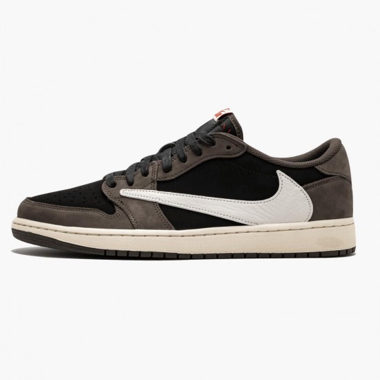 Air Jordan 1 Retro Low OG SP Travis Scott CQ4277 001 Black/Sail-Dark Mocha/Universi AJ1 Jordan