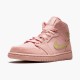 Air Jordan 1 Mid Coral Gold 852542 600 Coral Stardust/Club Gold AJ1 Black Jordan